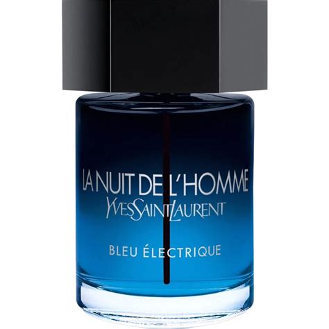 parfum yves saint laurent la nuit de l'homme bleu électrique|ysl la nuit bleu.